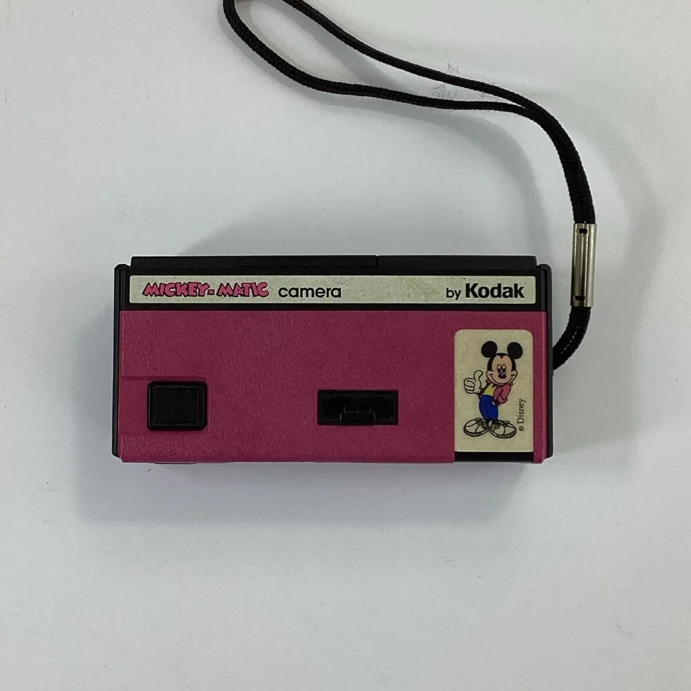 Kodak Mickey Matic Disney Camera 110 Film Pink Vintage 1988 Untested